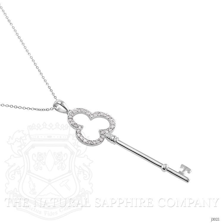 0.90 Ct. White Sapphire Accent Stones Pendant, Silver