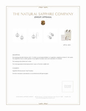 1.40 Ct.Tw. White Sapphire Drops Earrings, Silver Appraisal