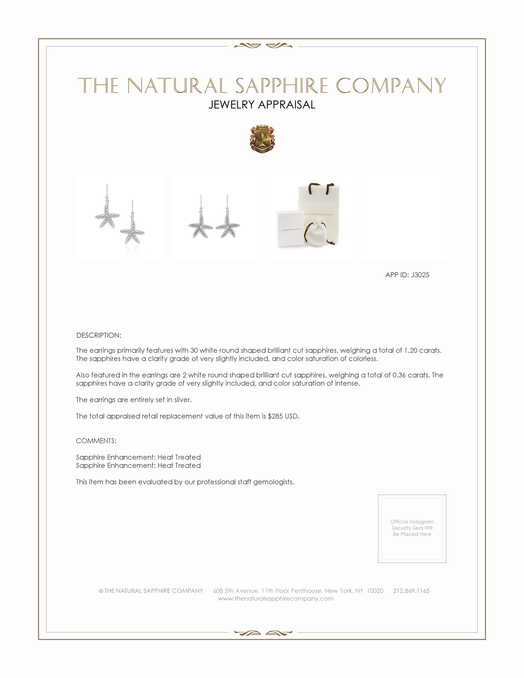 1.20 Ct.Tw. White Sapphire Drops Earrings, Silver