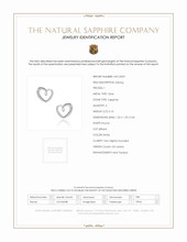 0.10 Ct.Tw. White Sapphire Studs Earrings, Silver Scan Report