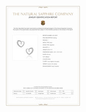 0.10 Ct.Tw.Total Carat Weight White Sapphire Studs Earrings, Silver Scan Report