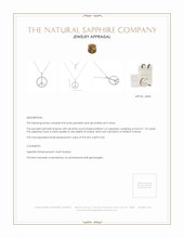 1.70 Ct. White Sapphire Accent Stones Pendant, Silver Appraisal