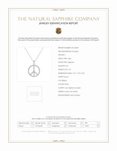 1.70 Ct. White Sapphire Accent Stones Pendant, Silver Scan Report