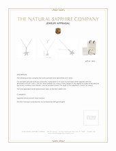 0.78 Ct. White Sapphire Accent Stones Pendant, Silver Appraisal