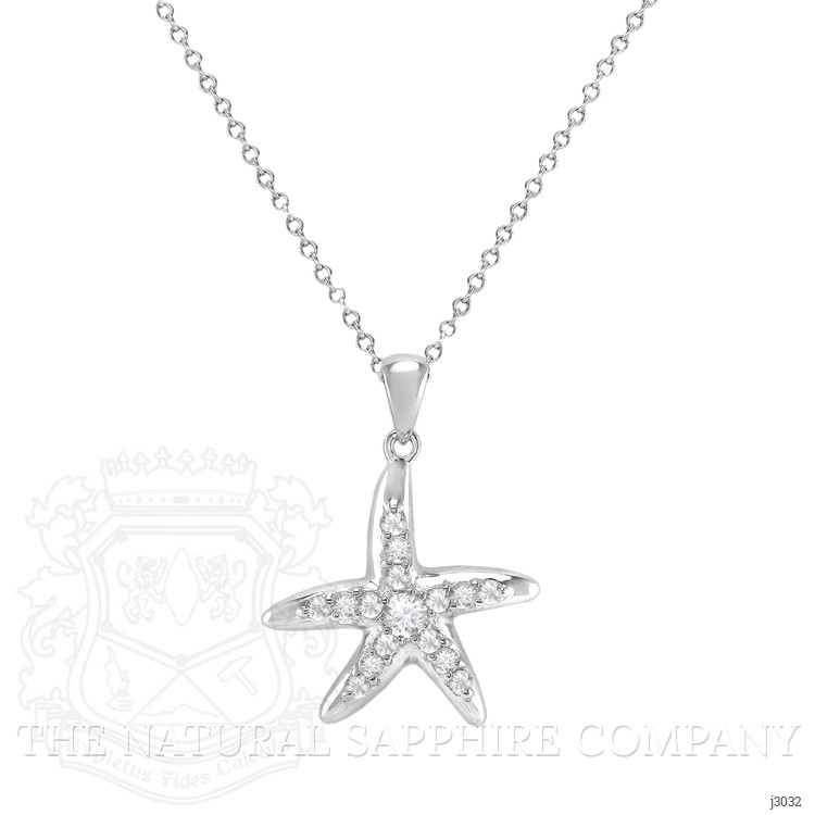 0.78 Ct. White Sapphire Accent Stones Pendant, Silver