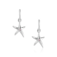 0.02 Ct.Tw. Sapphire Silver earring