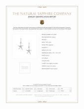 0.02 Ct.Tw.Total Carat Weight Sapphire Drops Earrings, Silver Scan Report