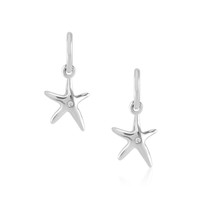 0.02 Ct.Tw. Sapphire Silver earring