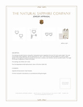 0.02 Ct.Tw.Total Carat Weight White Sapphire Studs Earrings, Silver Appraisal