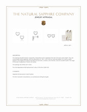 0.02 Ct.Tw.Total Carat Weight White Sapphire Studs Earrings, Silver Appraisal
