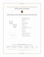 0.02 Ct.Tw. White Sapphire Studs Earrings, Silver Scan Report