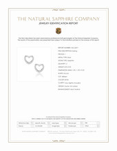 0.02 Ct.Tw.Total Carat Weight White Sapphire Studs Earrings, Silver Scan Report
