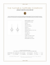 0.10 Ct.Tw.Total Carat Weight White Sapphire Bezel Earrings, Silver Scan Report