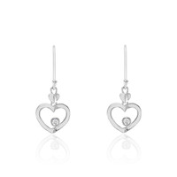 0.10 Ct.Tw. Sapphire Silver earring