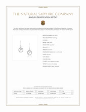 0.10 Ct.Tw.Total Carat Weight White Sapphire Drops Earrings, Silver Scan Report