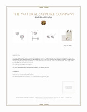 0.04 Ct.Tw. Pink Sapphire Studs Earrings, Silver Appraisal