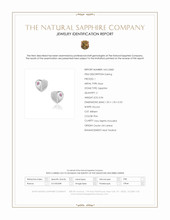 0.04 Ct.Tw.Total Carat Weight Pink Sapphire Studs Earrings, Silver Scan Report