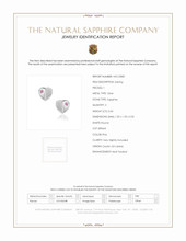 0.04 Ct.Tw. Pink Sapphire Studs Earrings, Silver Scan Report