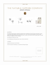 0.04 Ct.Tw. White Sapphire Studs Earrings, Silver Appraisal