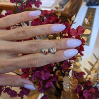 0.04&nbsp;Ct.Tw.Total Carat Weight White Sapphire Studs Earrings, Silver Life Style