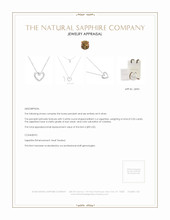 0.03 Ct. White Sapphire Accent Stones Pendant, Silver Appraisal