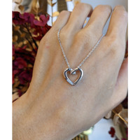 0.03 Ct. White Sapphire Accent Stones Pendant, Silver Life Style