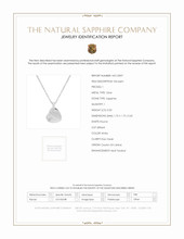 0.03 Ct. White Sapphire Solitaire Pendant, Silver Scan Report