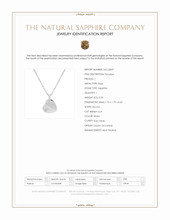 0.03 Ct. White Sapphire Solitaire Pendant, Silver Scan Report