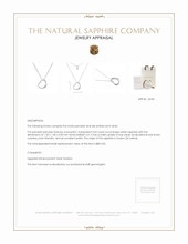 0.02 Ct. White Sapphire Solitaire Pendant, Silver Appraisal