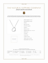 0.02 Ct. White Sapphire Solitaire Pendant, Silver Scan Report