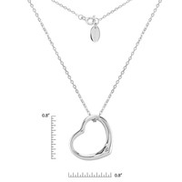 0.02 Ct. White Sapphire Solitaire Pendant, Silver Image