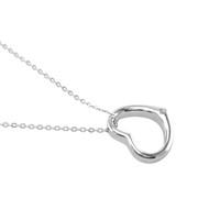 0.02 Ct. White Sapphire Solitaire Pendant, Silver Image