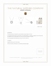 0.08 Ct. White Sapphire Accent Stones Pendant, Silver Appraisal