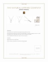 0.13 Ct. White Sapphire Accent Stones Pendant, Silver Appraisal