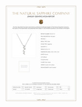 0.13 Ct. White Sapphire Accent Stones Pendant, Silver Scan Report