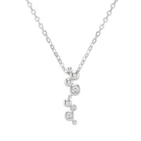 0.13 Ct. White Sapphire Accent Stones Pendant, Silver Video
