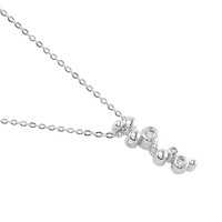 0.13 Ct. White Sapphire Accent Stones Pendant, Silver Image