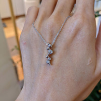 0.13 Ct. White Sapphire Accent Stones Pendant, Silver Life Style