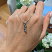0.13 Ct. White Sapphire Accent Stones Pendant, Silver Life Style