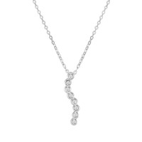 0.16 Ct. White Sapphire Accent Stones Pendant, Silver Video