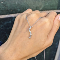 0.16 Ct. White Sapphire Accent Stones Pendant, Silver Life Style