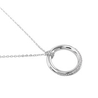 0.50 Ct. Sapphire Accent Stones Pendant, Silver Image
