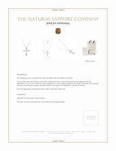 0.05 Ct. White Sapphire Accent Stones Pendant, Silver Appraisal