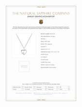0.10 Ct. White Sapphire Solitaire Pendant, Silver Scan Report