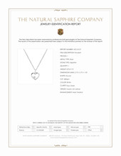 0.10 Ct. White Sapphire Solitaire Pendant, Silver Scan Report