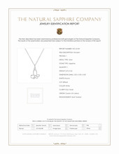 0.04 Ct. White Sapphire Accent Stones Pendant, Silver Scan Report