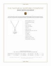 0.04 Ct. White Sapphire Accent Stones Pendant, Silver Scan Report