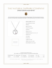 0.10 Ct. Pink Sapphire Solitaire Pendant, Silver Scan Report