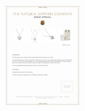 0.02 Ct. Pink Sapphire Solitaire Pendant, Silver Appraisal