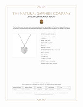0.02 Ct. Pink Sapphire Solitaire Pendant, Silver Scan Report